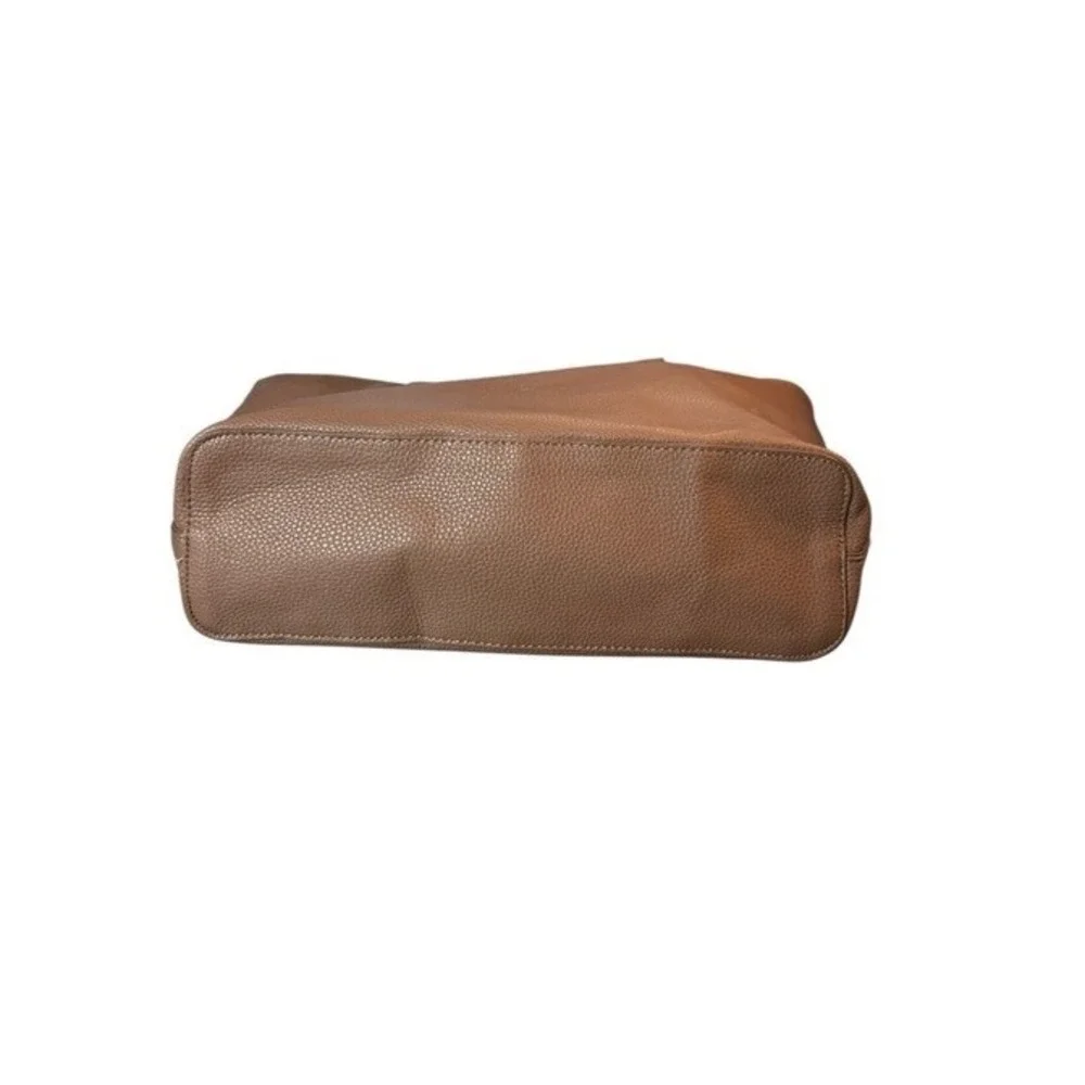 4/$40 Reverable Faux Leather and Sherpa‎ Brown and Cream Tote Bag